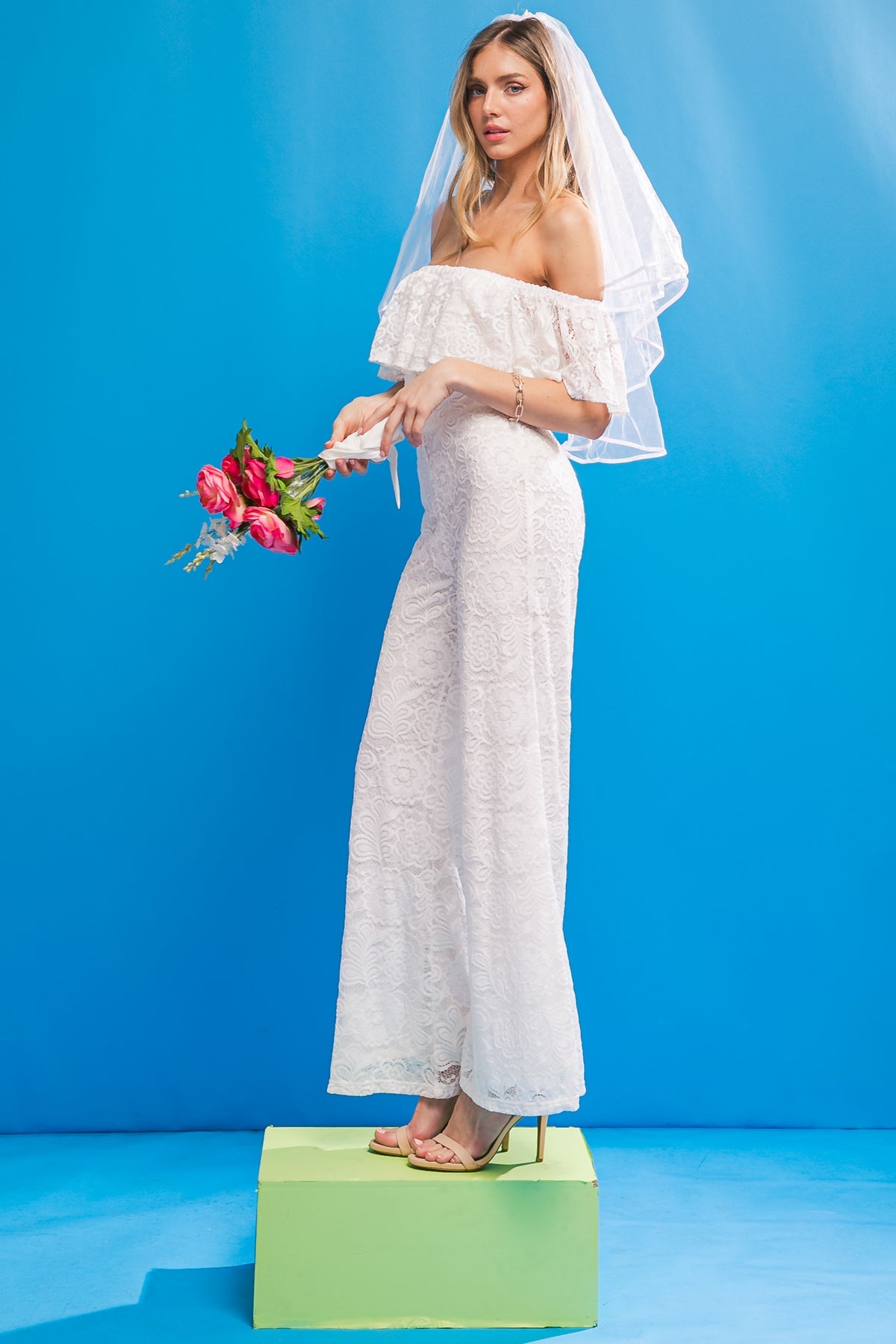 Fate Intervenes White Lace Jumpsuit - Elegant Women's Romper for Weddings & Date Nights