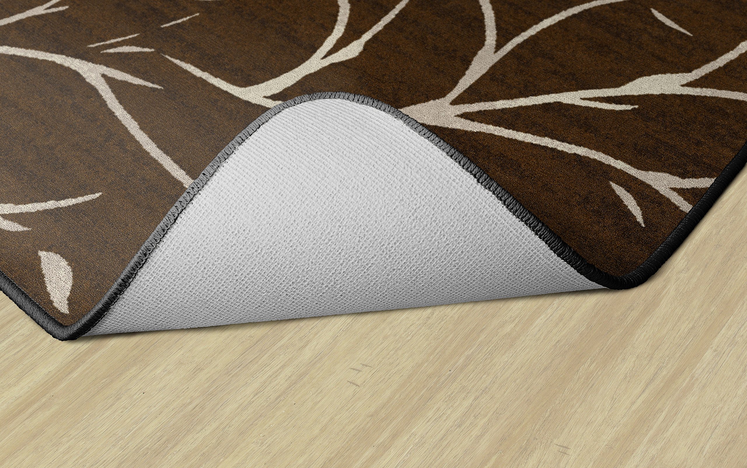 Flagship Carpets Moreland 4' x 6' Dark Chocolate Area Rug - Soft Durable Carpet for Home Office, Kids Bedroom, Classroom & Playroom - Perfect for Living Room Decor, Nursery Floor Mat & Learning Space