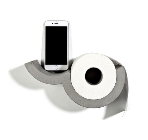 Lyon Beton Cloud Toilet Paper Dispenser - Wall-Mounted Bathroom Tissue Holder for Modern Homes, Offices & Restrooms | Space-Saving & Hygienic Solution