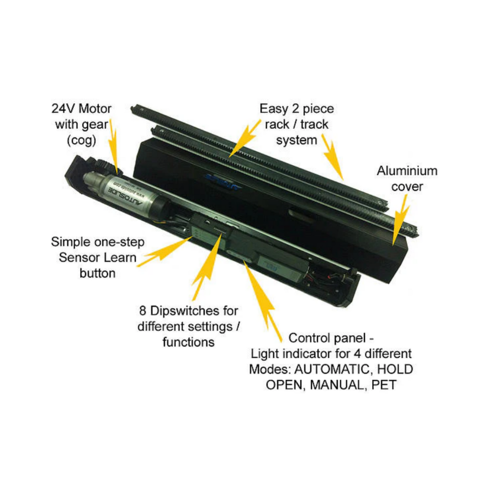 AutoSlide Elite Automatic Sliding Door System - Hands-Free Smart Home Entry for Modern Houses & Commercial Buildings | Easy Installation & Quiet Operation