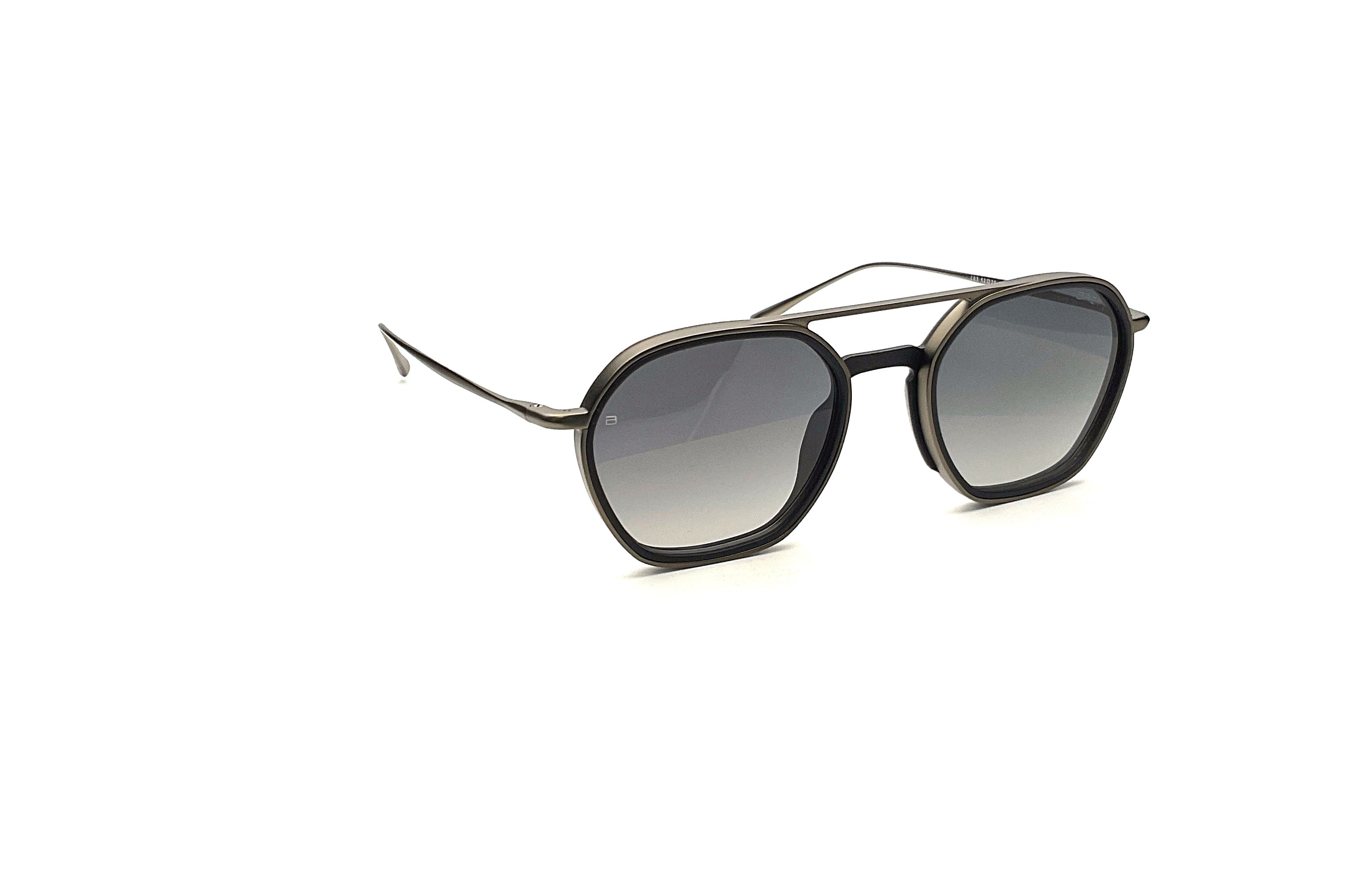 BRETT Eyewear Giacomo Sunglasses - Black/Gunmetal Polarized Aviator Style for Men - Perfect for Driving, Outdoor Sports & Fashion Accessories