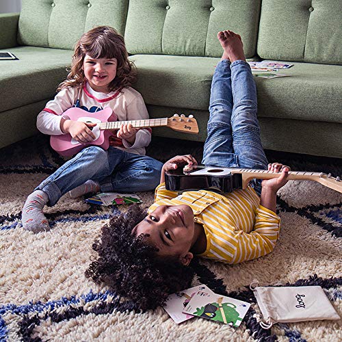 Loog Mini Acoustic 3-String Kids Guitar for Beginners Ages 3+ with Learning App & Lessons - Perfect for Toddler Music Education, Birthday Gifts & Early Childhood Development