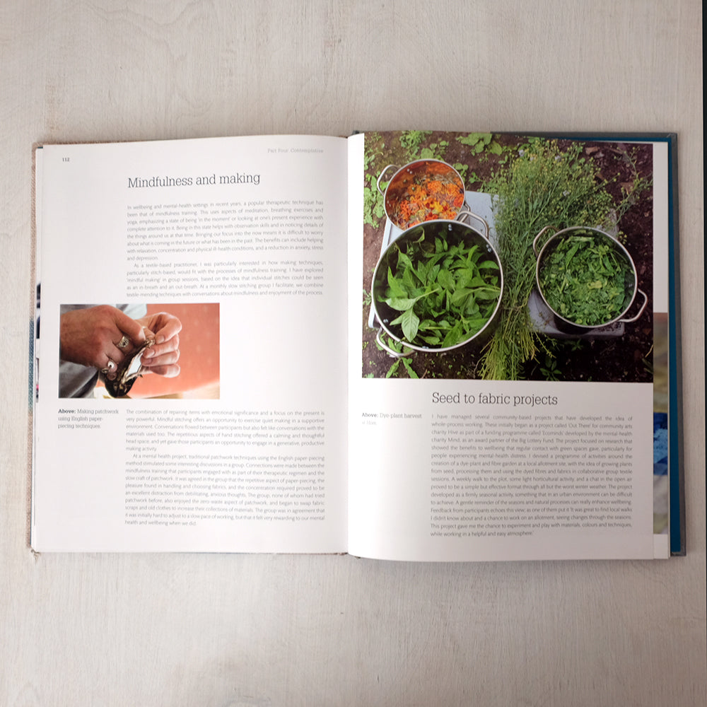 Slow Stitch by Claire Wellesley Smith - Hand Embroidery Book for Mindful Crafting & Textile Art | Perfect for Relaxation, Meditation & Creative Sewing Projects