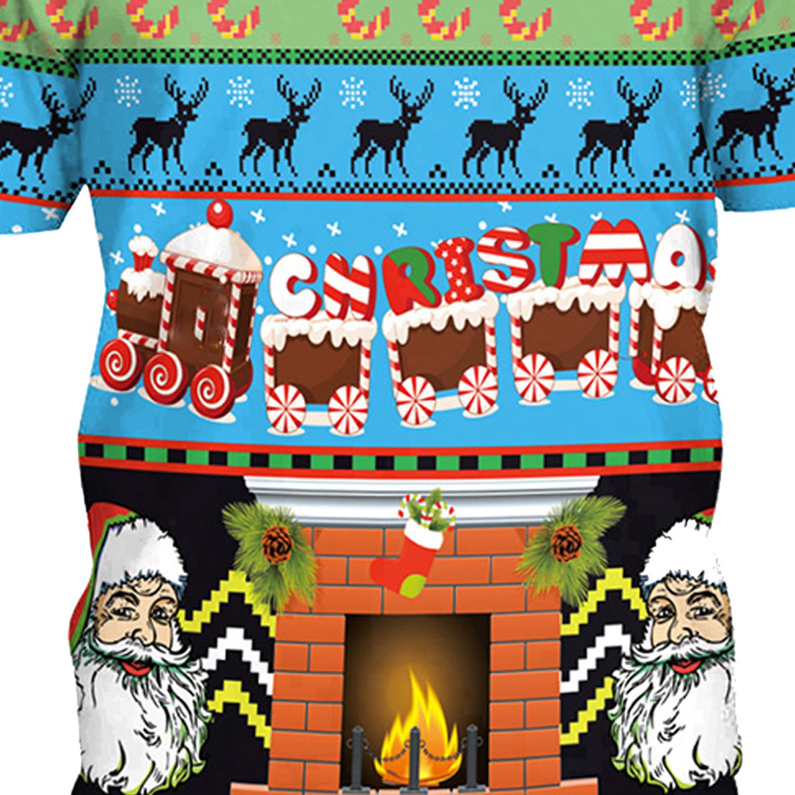 Funny Ugly Christmas T-Shirts for Adults - Women & Men's Holiday Graphic Tees with Short Sleeves - Perfect Xmas Party Outfit & Gift Idea for Family Gatherings