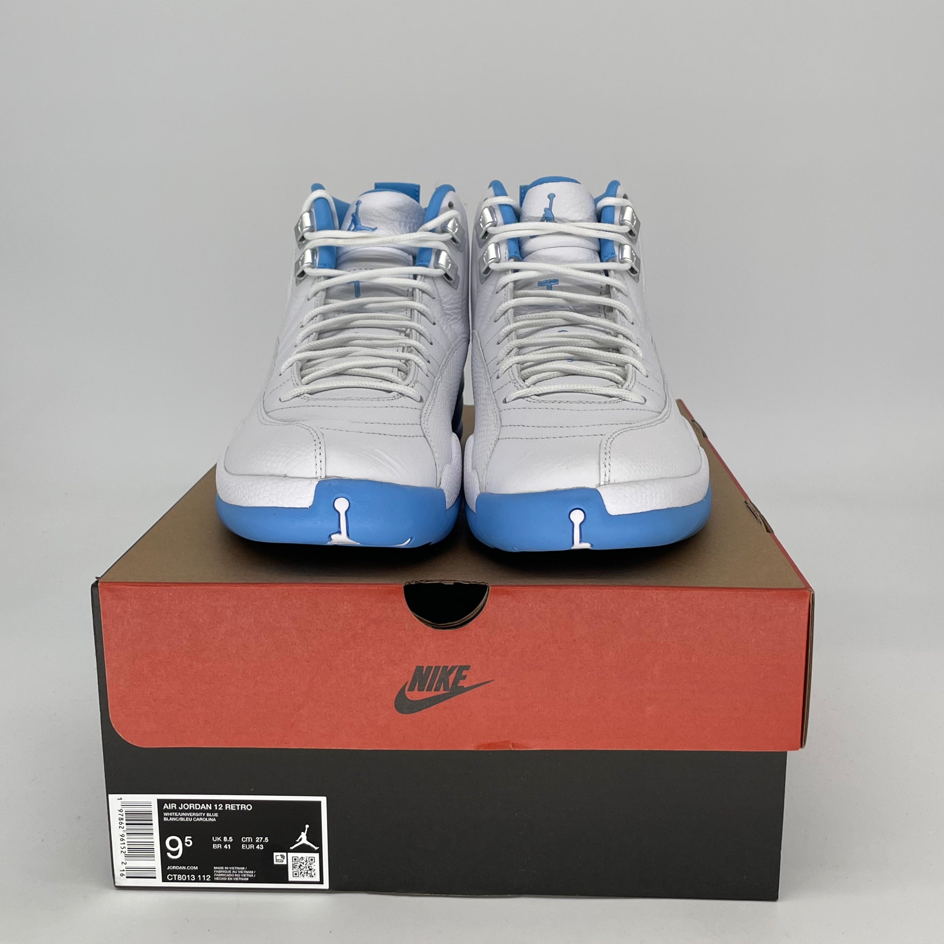 Original Air Jordan 12 Retro 'Melo' Basketball Shoes - Men's Size 9.5 / Women's 11 (CT8013-112) - Perfect for Court Performance & Streetwear Fashion