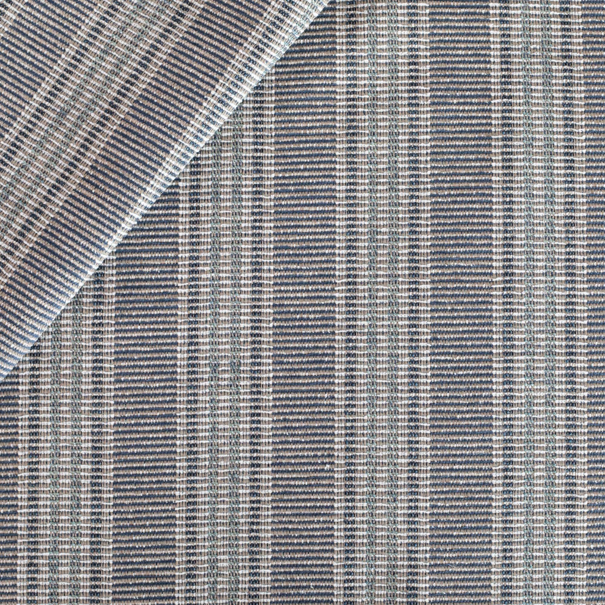 Sonoma Stripe InsideOut Fabric - Deep Sea Blue - Premium Upholstery Material for Sofas, Chairs & Home Decor | Perfect for DIY Projects & Furniture Restoration