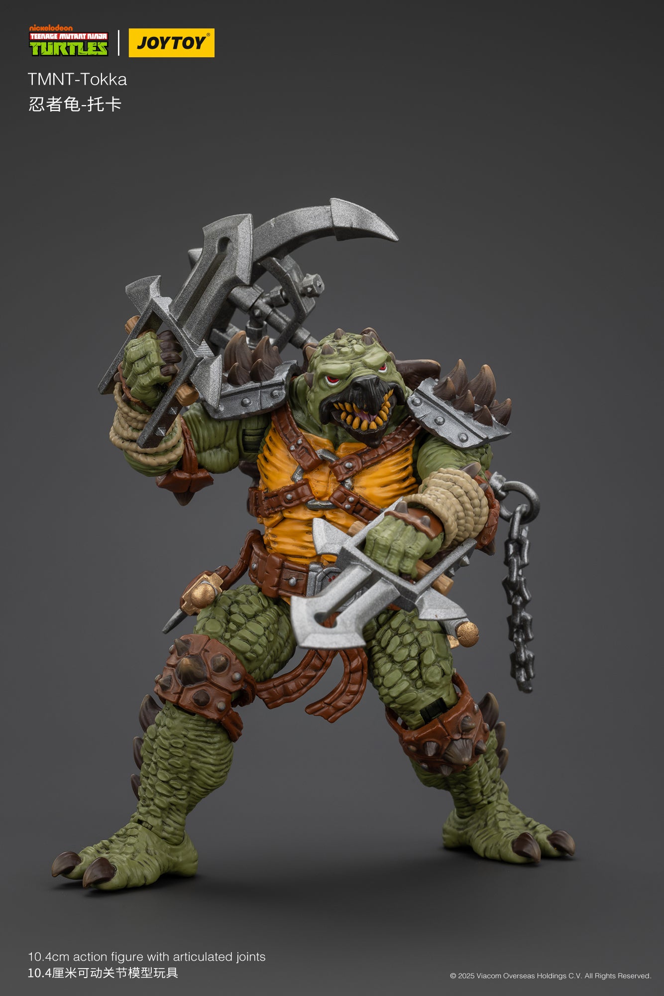 1/18 JOYTOY TMNT Slash & Tokka Action Figure Set - Collectible Ninja Turtle Villains for Display & Play - Perfect for TMNT Fans & Toy Collectors