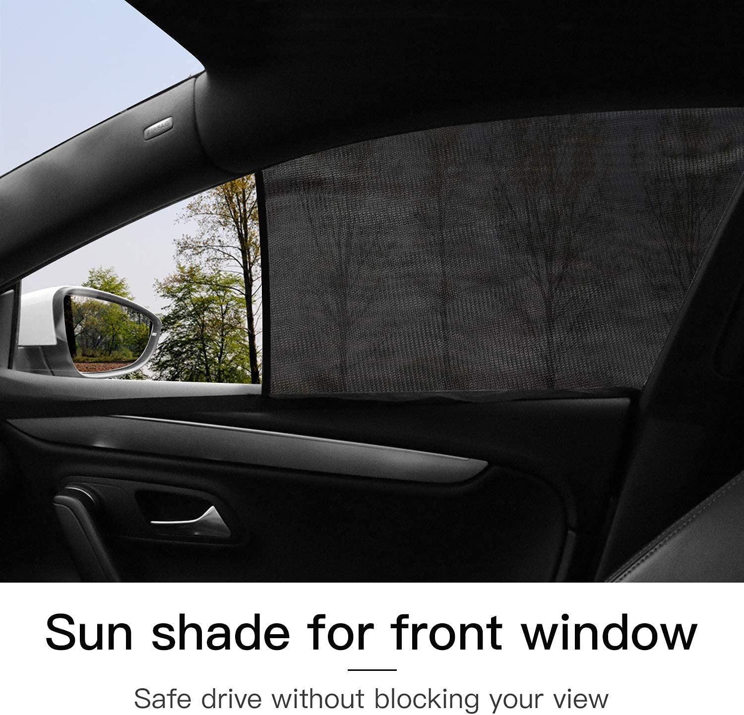 Car Window Mosquito Net Screens - UV Protection & Breathable Mesh for Camping & Travel | Baby & Pet Safe Sunshade Covers | Front/Rear Side 4-Piece Set | Perfect for Road Trips, Outdoor Adventures & Daily Commute
