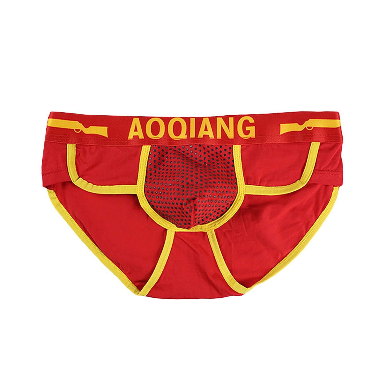 YUHAOTIN Men's Thong Underwear - Soft Cotton Bulge Pouch Underpants with Keyhole Design for Comfort & Support | Perfect for Gym, Beach & Everyday Wear