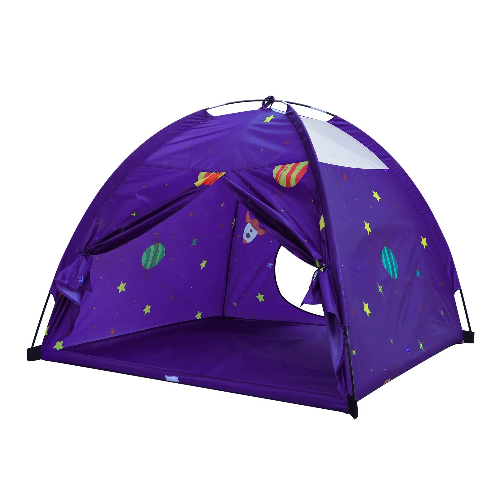 **Purple Kids Play Tent - Indoor & Outdoor Playhouse for Toddlers, Boys & Girls - Fun Gift & Game Toy for Pretend Play, Camping & Backyard Adventures**