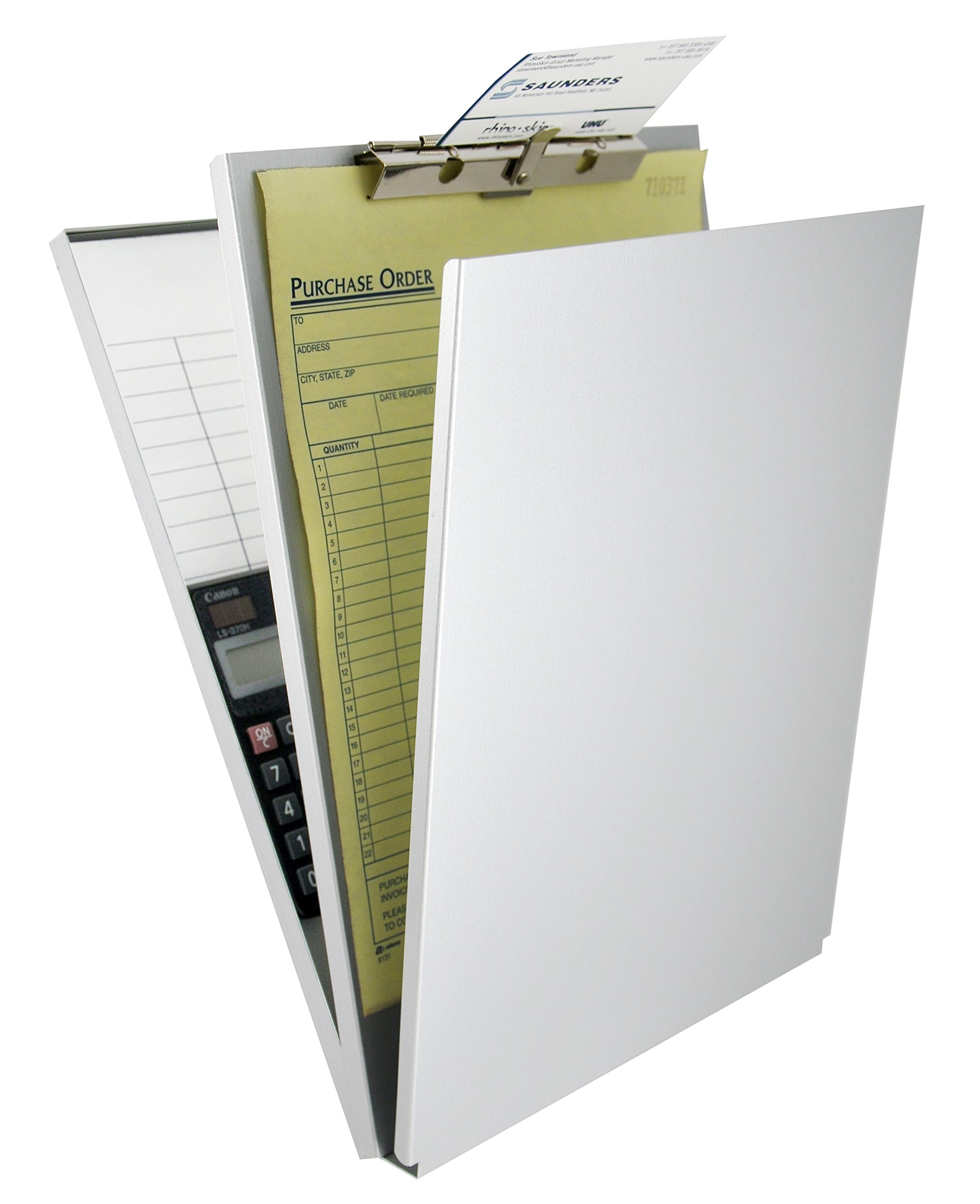 Saunders Recycled Aluminum A-Holder Form Holder – Letter Size Document Organizer with Hinged Writing Plate | Durable Office Supplies for Desk Organization & Paper Management | Perfect for Offices, Schools & Home Workspaces