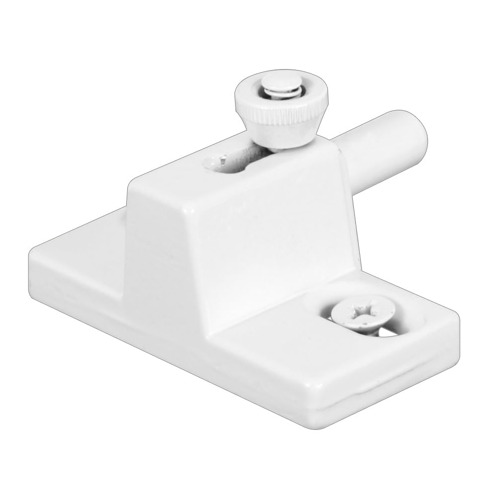 Prime-Line U 9867 White Diecast Anti-Lift Sliding Door Bolt Lock - Single Pack - Secure Patio, Barn & Garage Doors - Durable Home Security Solution