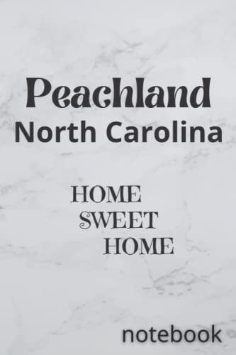 Peachland North Carolina Home Sweet Home Sign - Rustic Wooden Wall Decor for Farmhouse, Living Room & Porch - Perfect Housewarming Gift