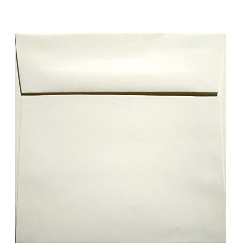 Classic Crest Natural White 6.5x6.5 Inch Square Envelopes - 80 lb Smooth Finish - Pack of 250 - Perfect for Wedding Invitations, Greeting Cards & Business Correspondence