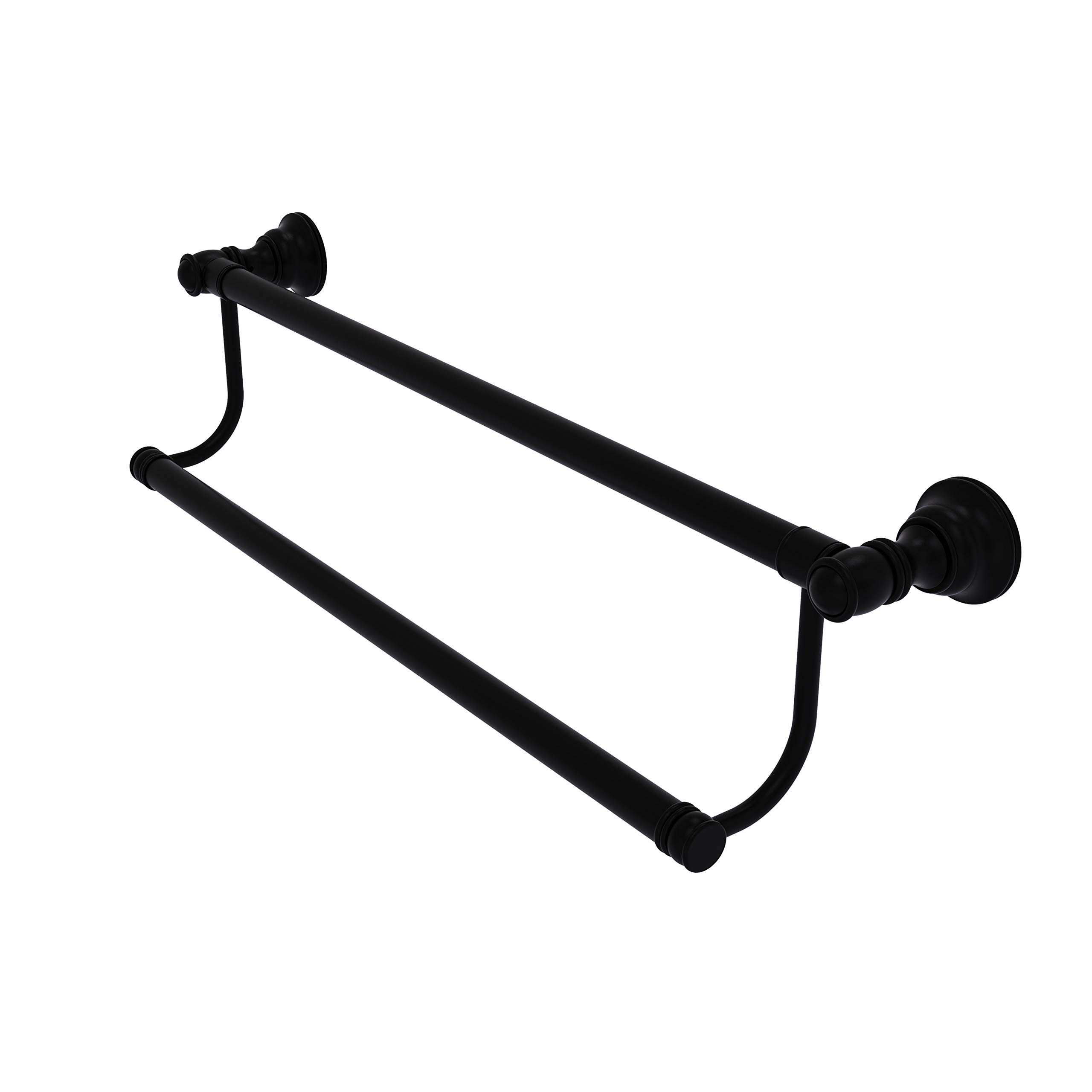 Allied Brass CL-72-30 Carolina Collection 30 Inch Double Towel Bar in Matte Black - Perfect for Bathroom, Spa, and Luxury Home Decor