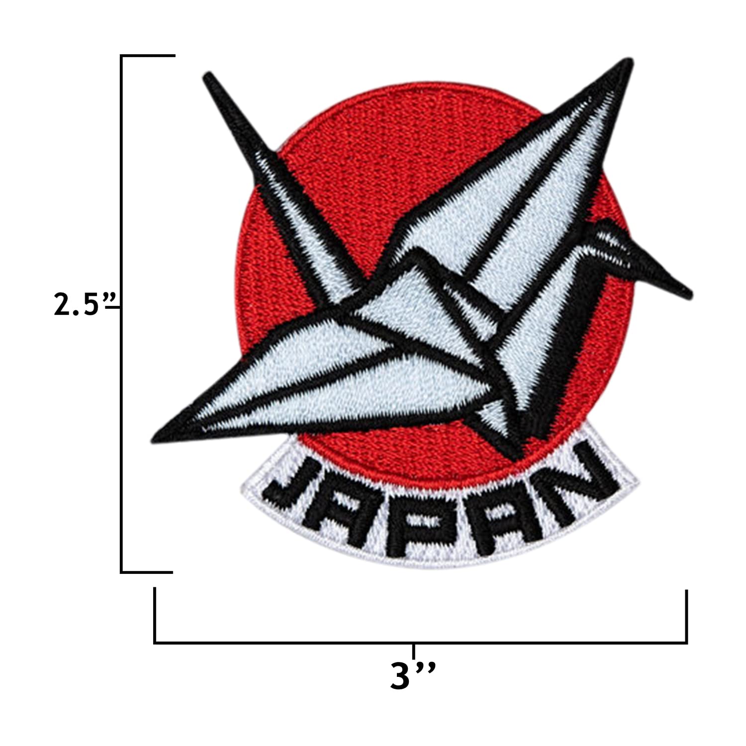 Vagabond Heart Japan Iron-On Patch - Japanese Travel Badge Souvenir for Backpacks, Jackets & Scrapbooks - Perfect for Travel Enthusiasts & Japan Lovers