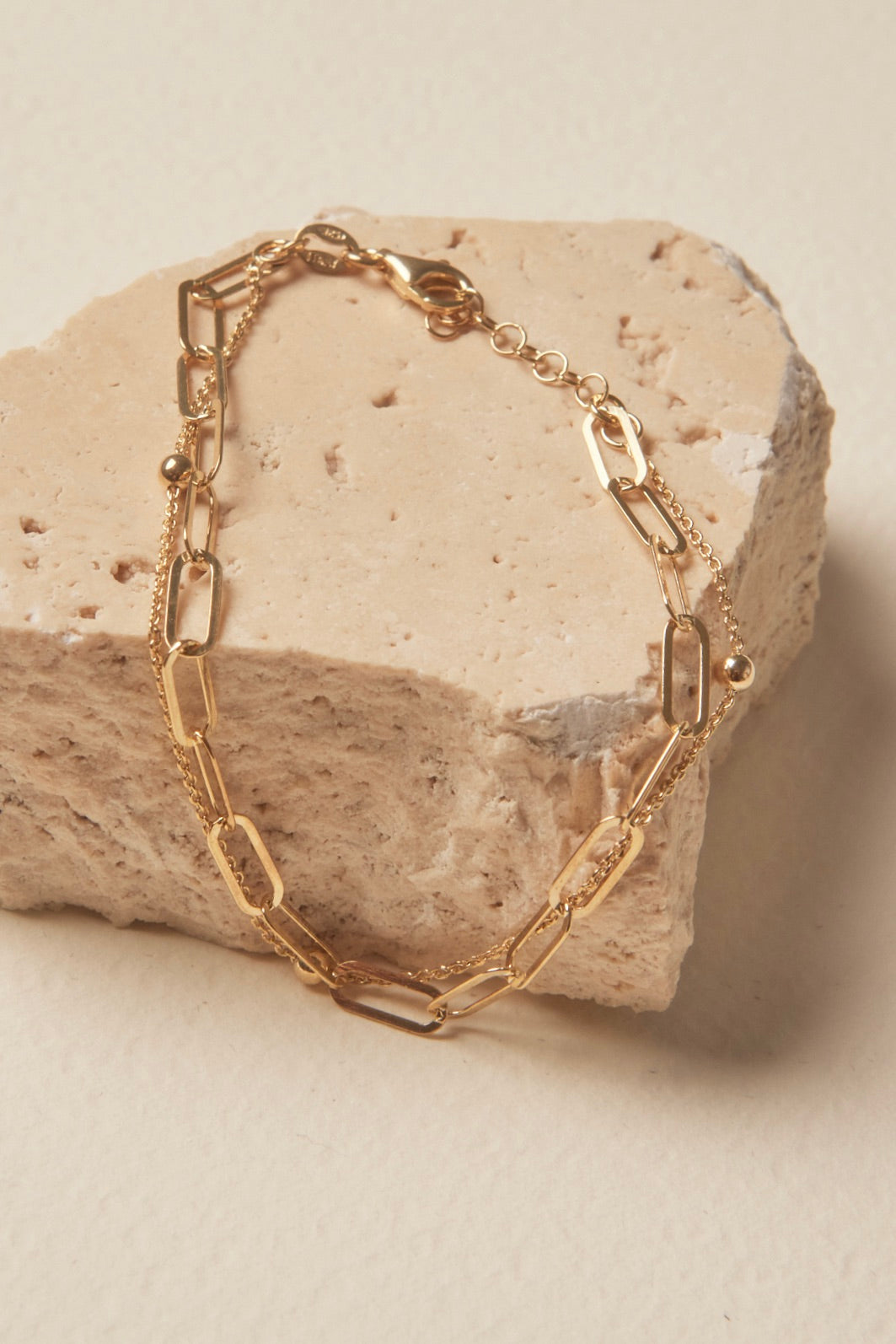 Double Chain Gold Bracelet for Women - 18K Gold Plated Elegant Jewelry - Perfect for Parties, Weddings & Everyday Wear