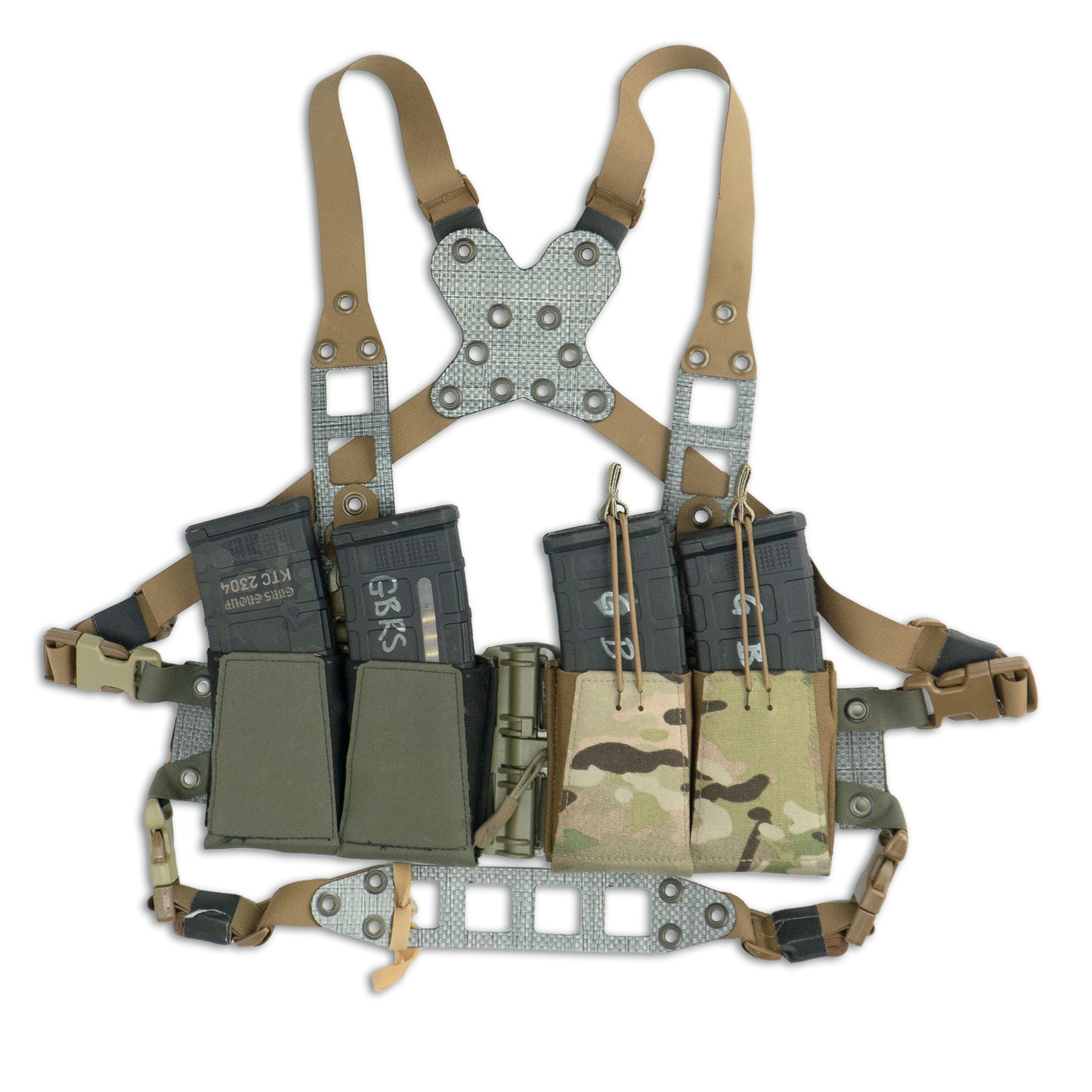 GBRS Group Modular Chest Rig Split Kit – Tactical Gear for Military & Outdoor Enthusiasts | Made in USA | Perfect for Airsoft, Hunting & Range Training