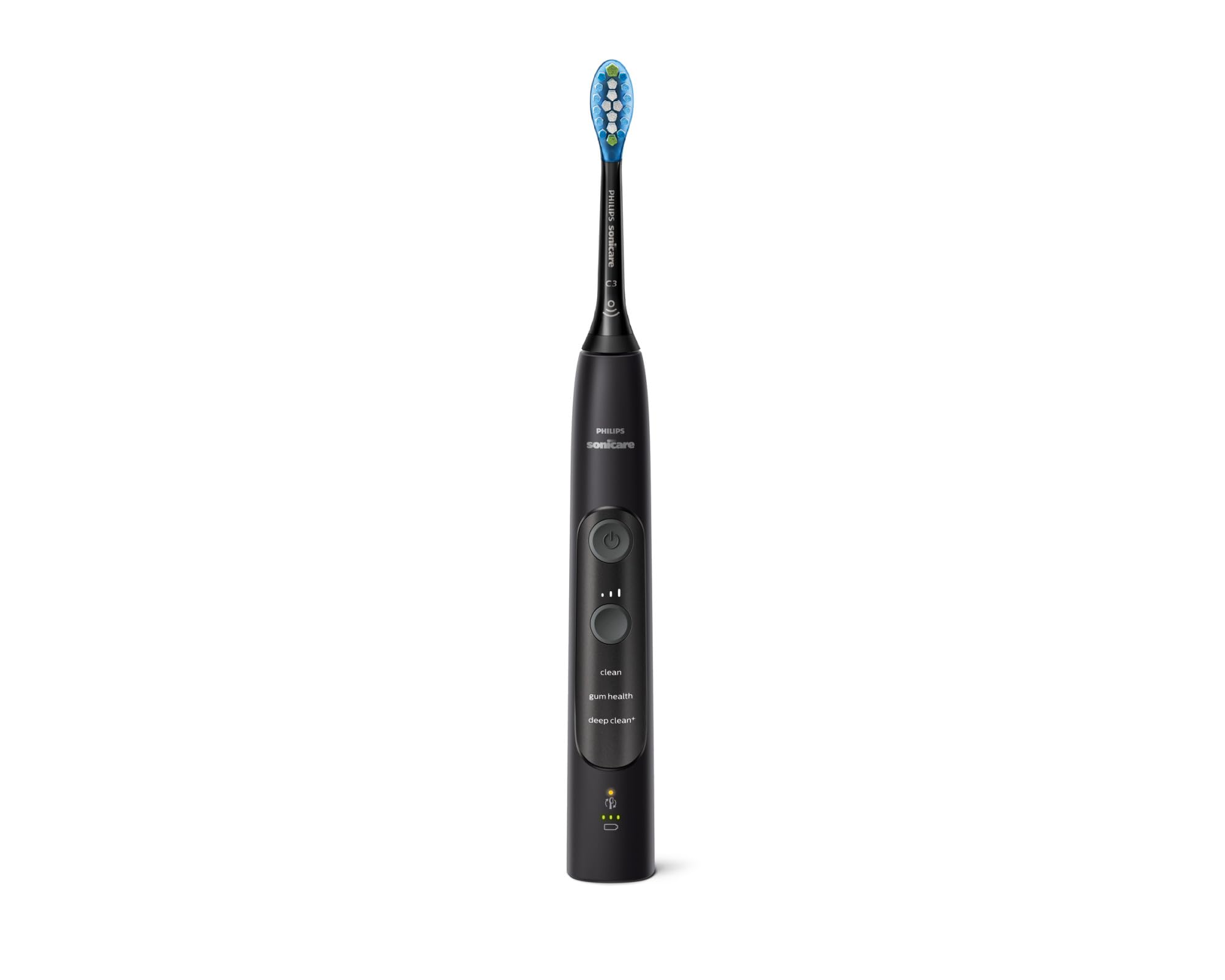 Philips Sonicare ExpertClean 7300 Rechargeable Electric Toothbrush - Black (HX9610/17) | 1 Count | Advanced Plaque Removal & Gum Care | Perfect for Travel & Home Use