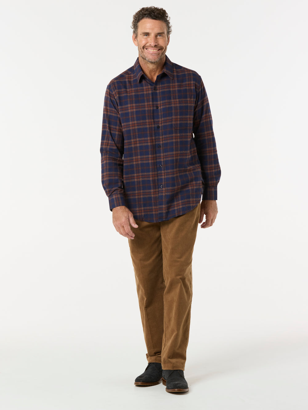 Quinlan Cotton Brush Shirt - Soft & Comfortable Men's Casual Button Down Shirt for Everyday Wear | Perfect for Office, Dating & Weekend Outfits
