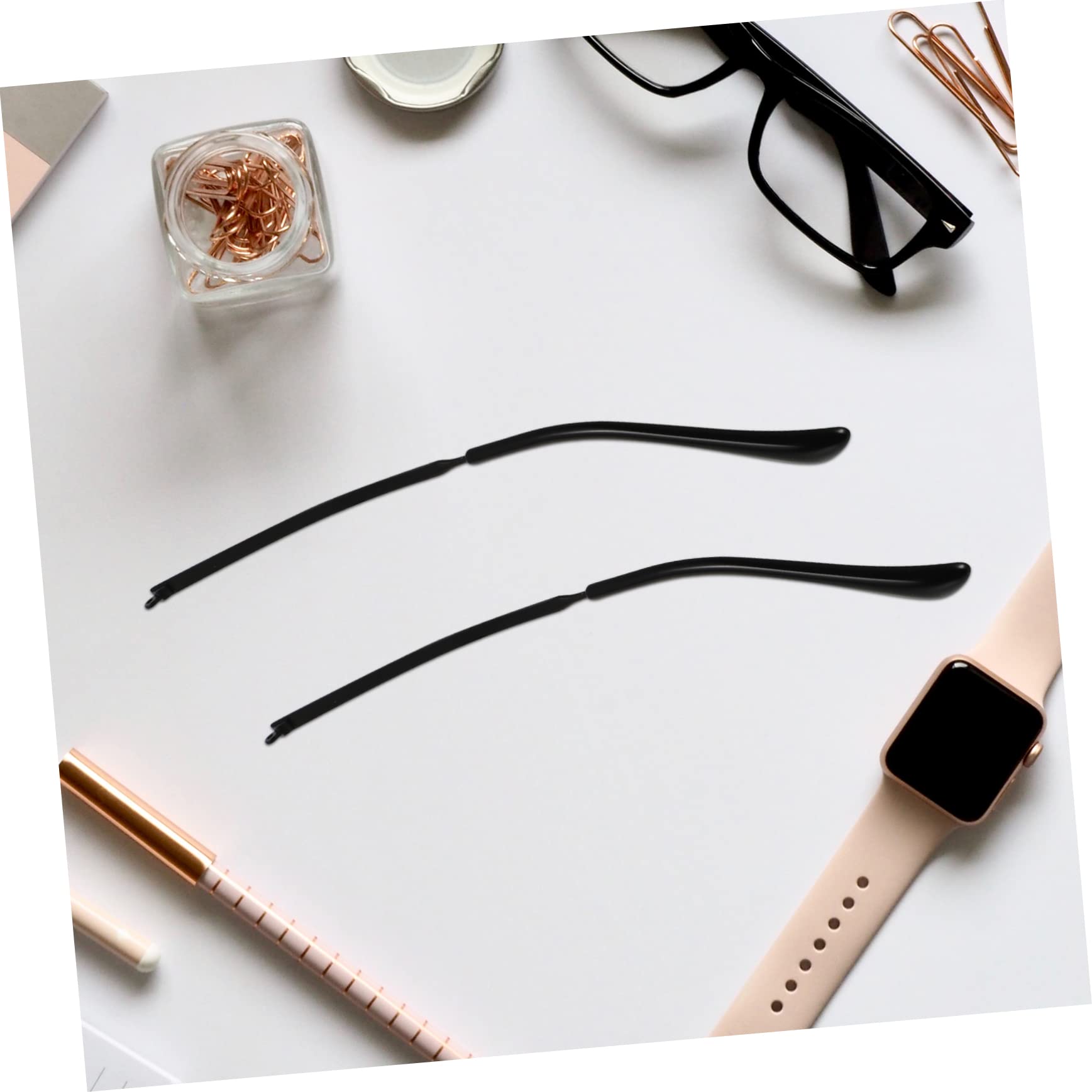 Healvian 3 Pairs Glasses Temple Replacement - Wooden/Metal Frames for Men & Women - Home/Office Use