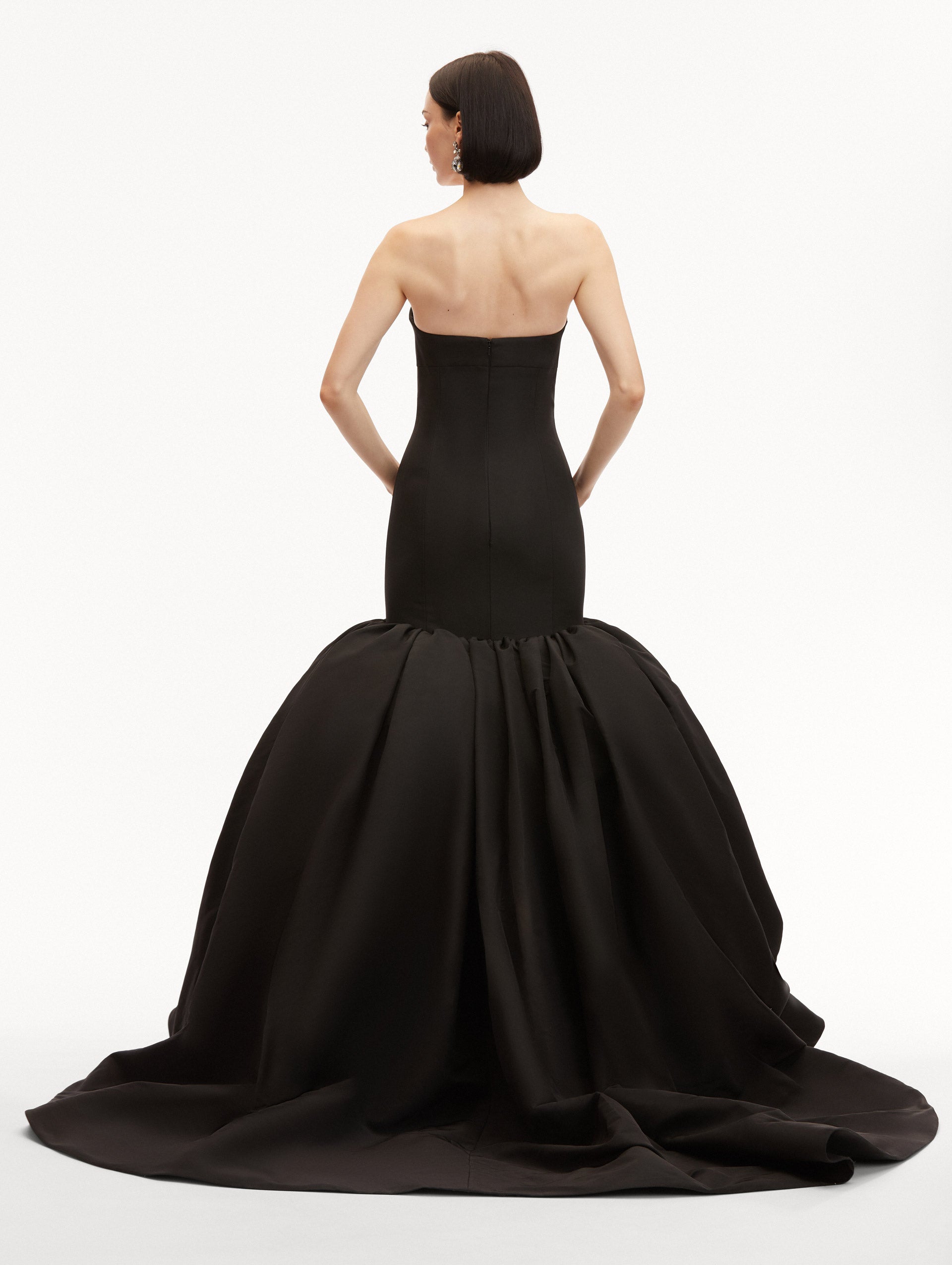 Elegant Silk Faille Mermaid Gown for Women - Formal Evening Dress, Prom, Wedding Guest & Special Occasions