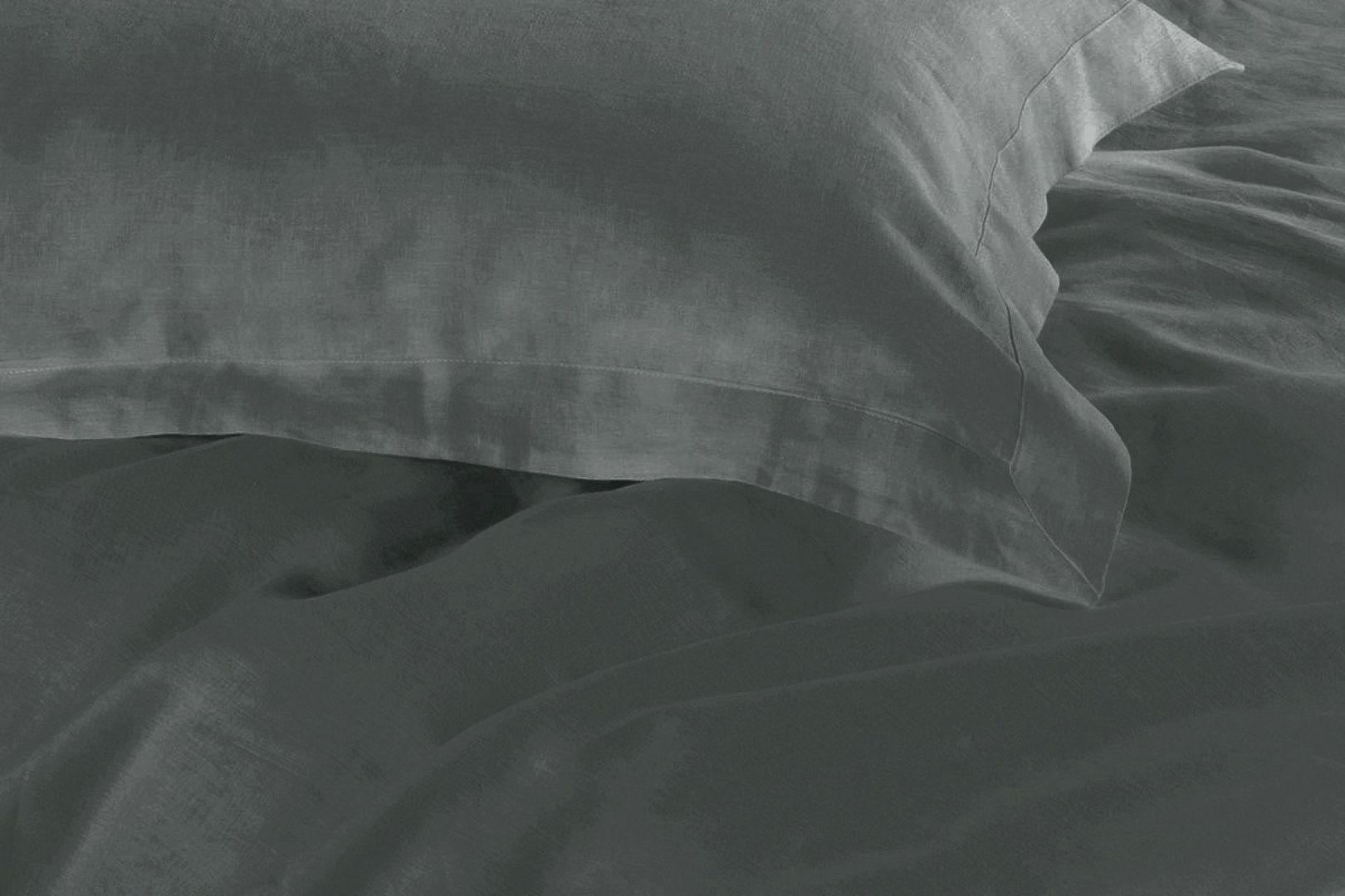 1000 Thread Count Super King Size Duvet Cover Set - Premium Soft Charcoal Gray Bedding for Luxury Hotels & Master Bedrooms