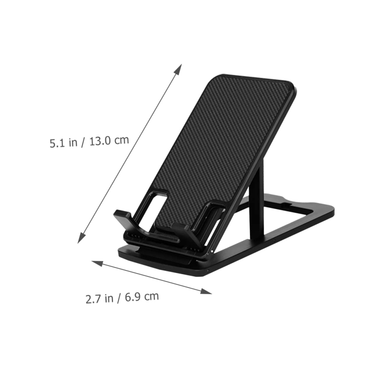 Foldable Portable Phone Stand - Adjustable & Sturdy Holder for Streaming, Watching Movies - Perfect for Desk, Bed, Travel & Video Calls