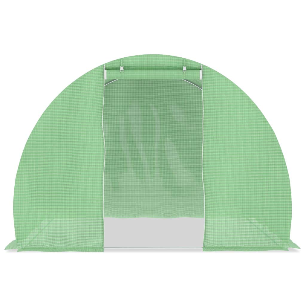64.6 Sq Ft Walk-in Greenhouse Tunnel with Roll-Up Windows & Zippered Door - 9.8'x6.6'x6.6' Outdoor Garden Accessory for Backyard, Home Gardening & Plant Protection - Perfect for Growing Vegetables, Flowers & Seedlings Year-Round