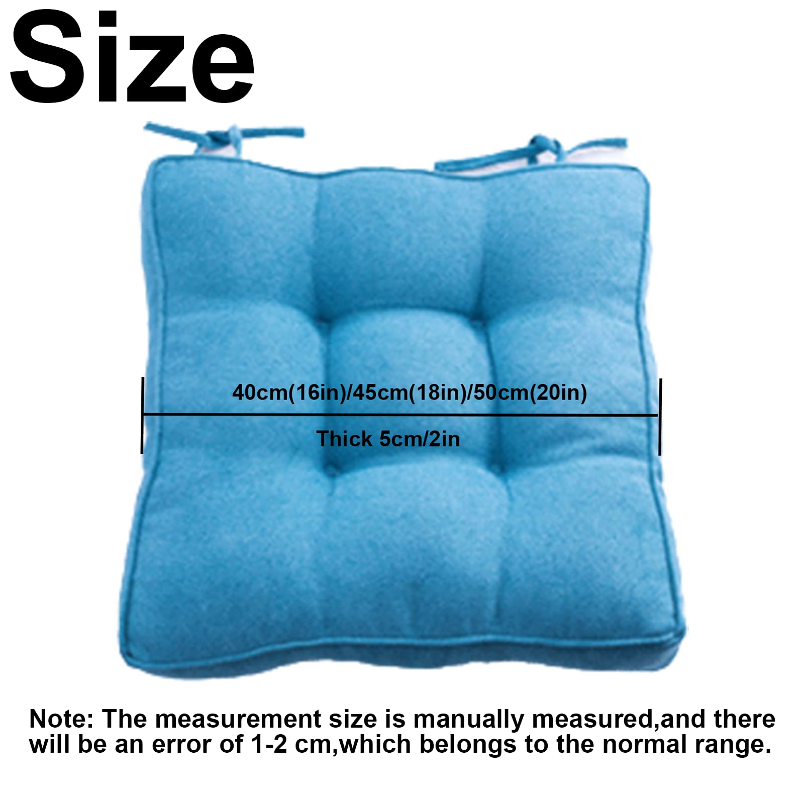 Premium Velvet Chair Cushions with Ties - Ultra Soft Seat Pads for Dining & Patio Chairs (Set of 4, 18