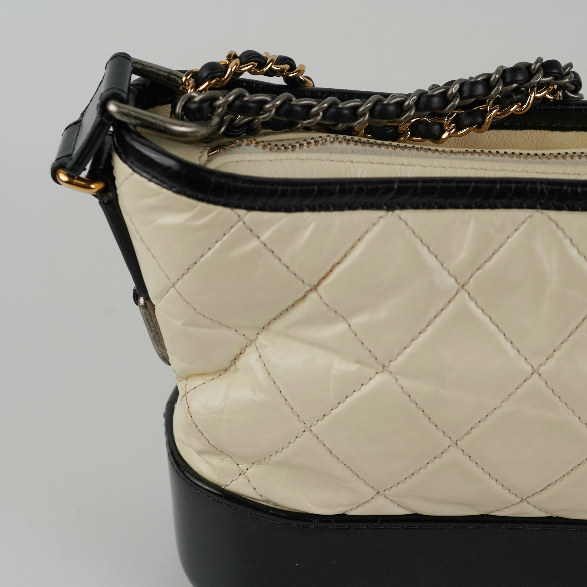Chanel Small White Gabrielle Lambskin Shoulder Bag - Luxury Designer Handbag for Women | Perfect for Evening Events, Parties & Special Occasions