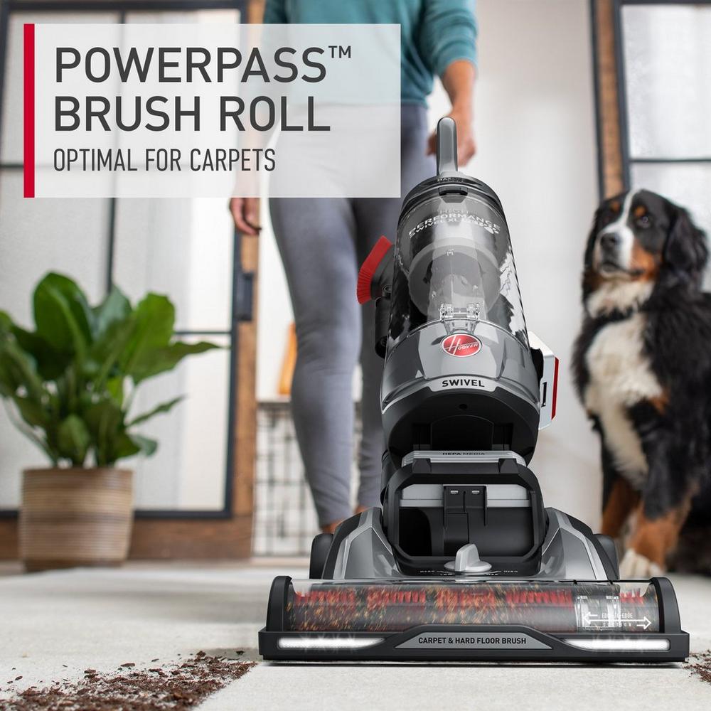 High Performance Swivel XL Pet Upright Vacuum Cleaner - Powerful Suction for Pet Hair & Allergies - Ideal for Carpets, Hard Floors & Multi-Surface Cleaning