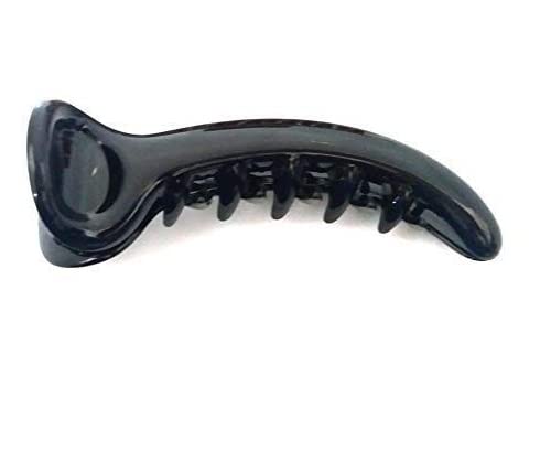 6-Pack Small Banana Hair Clips for Women & Girls - 2 Inch Black Hairpins for Daily Use, School, Work & Travel Accessories