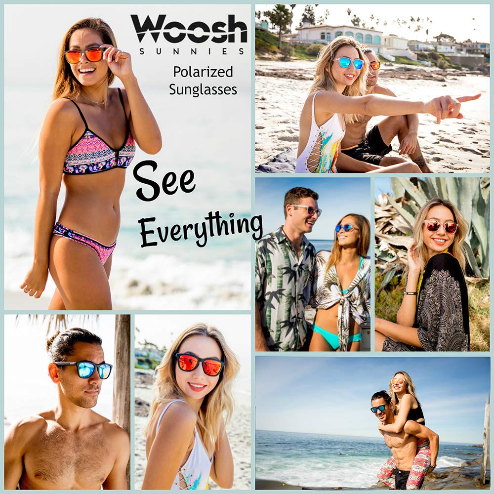 Polarized Lightweight Sunglasses for Men & Women - UV Protection Unisex Sunglasses for Fishing, Beach, Running, Sports & Outdoor Activities | Perfect for Driving, Hiking & Summer Vacations