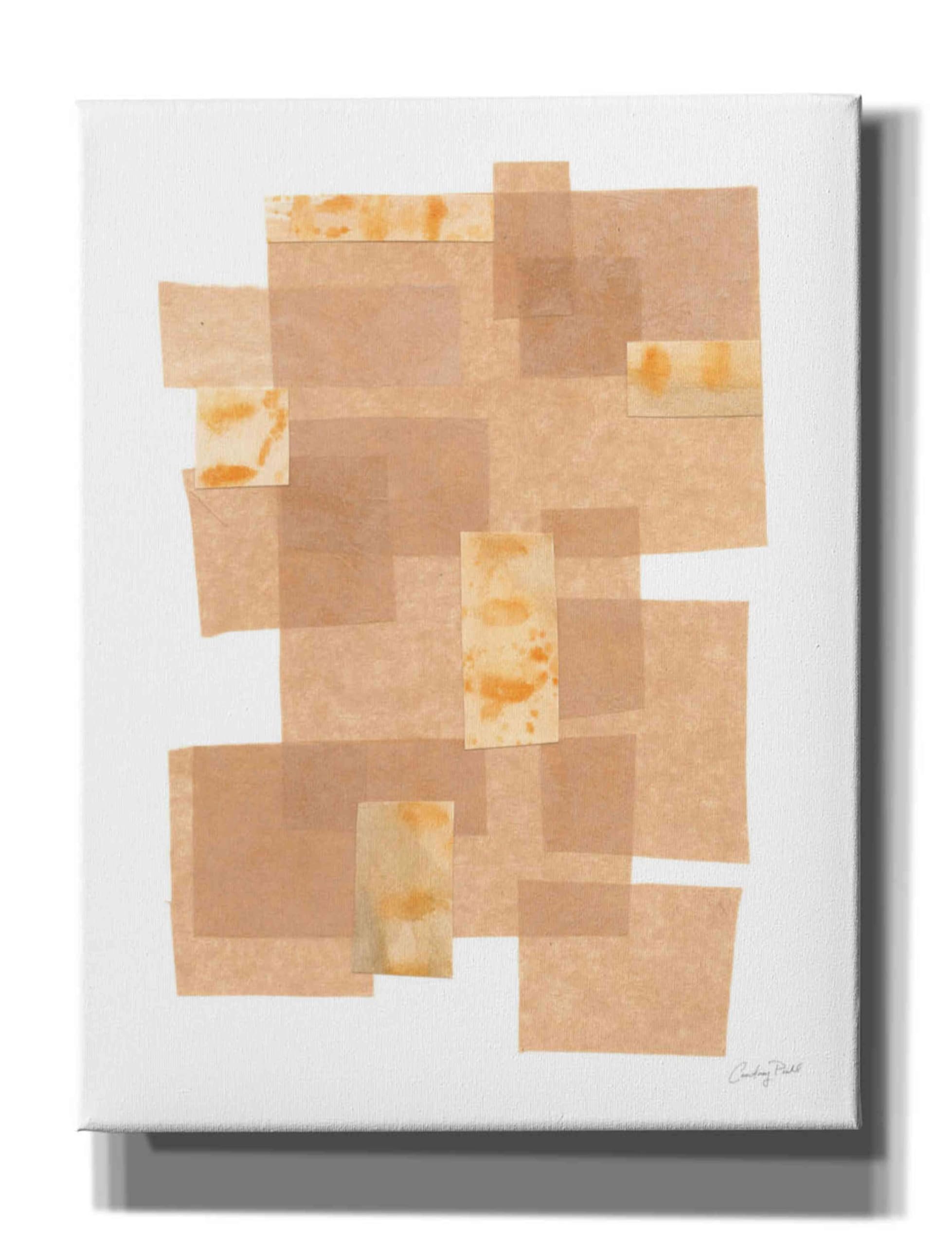 Epic Graffiti 'Building Blocks III' by Courtney Prahl - Modern Abstract Canvas Wall Art Print 26x34 Inches - Perfect for Living Room, Bedroom or Office Decor
