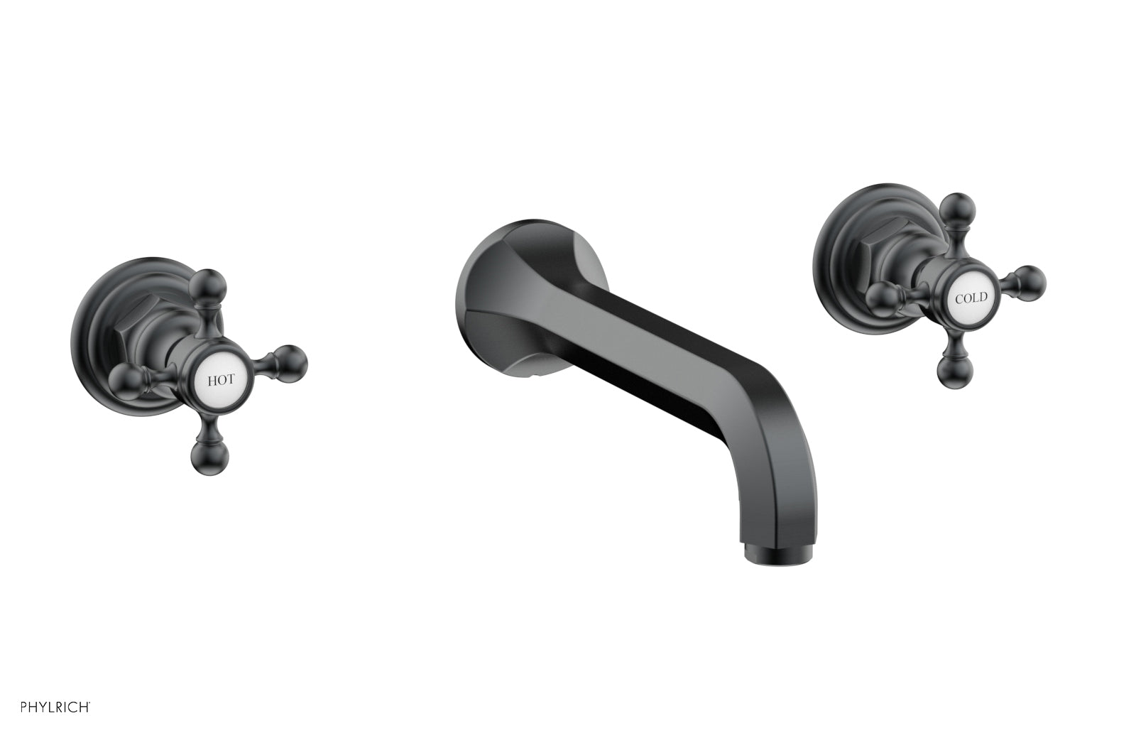 HEX TRADITIONAL Wall Mounted Lavatory Sink Set 500 11 - Perfect for Bathroom, Powder Room, and Guest Bathroom Decor