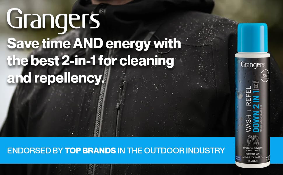 Grangers Wash-In Waterproofing Treatment for Outdoor Clothing | Durable Water Repellent for Jackets, Pants & Gear | Ideal for Hiking, Camping & Rainy Weather