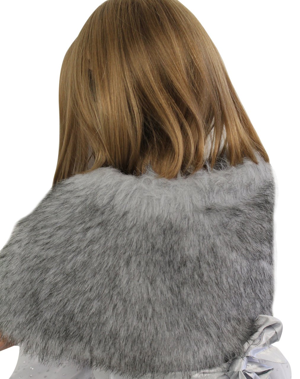 Elegant Faux Fur Wedding Shawl for Flower Girls - Soft & Luxurious Bridal Accessory for Winter Weddings & Special Occasions