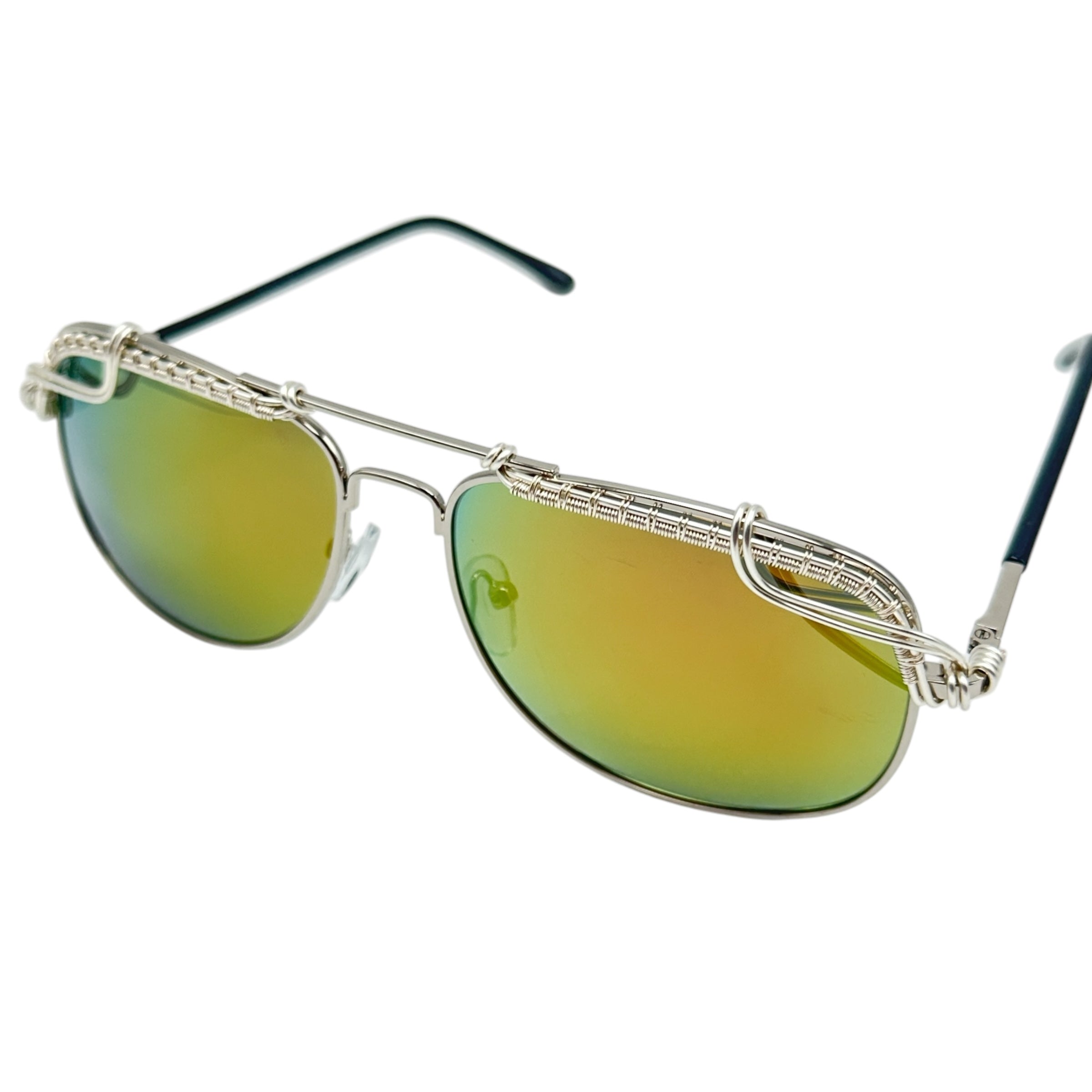 Stylish Aviator Sunglasses for Men & Women - Silver & Black Polarized Lenses - UV Protection - Perfect for Driving, Travel & Outdoor Activities