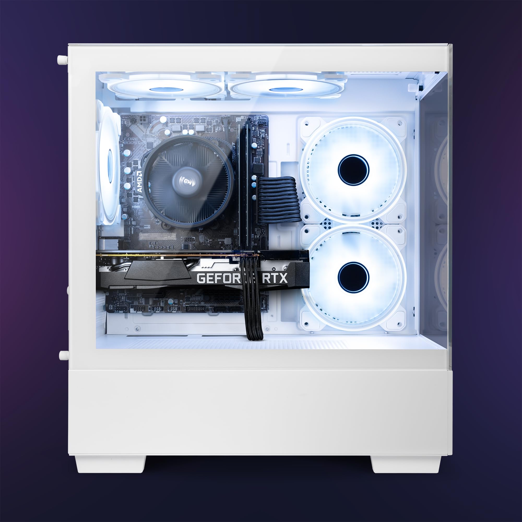 VIBOX V-161 White Gaming PC - AMD Ryzen 5 4500 4.1GHz, NVIDIA GTX 1660 Super 6GB, 16GB RAM, 480GB SSD, Windows 11, WiFi - High Performance Gaming Desktop for Esports, Streaming, VR & Content Creation - Ideal for Home Gaming, Live Streaming, Video Editing & Professional Workstations - Perfect for Gamers, Streamers & Creators