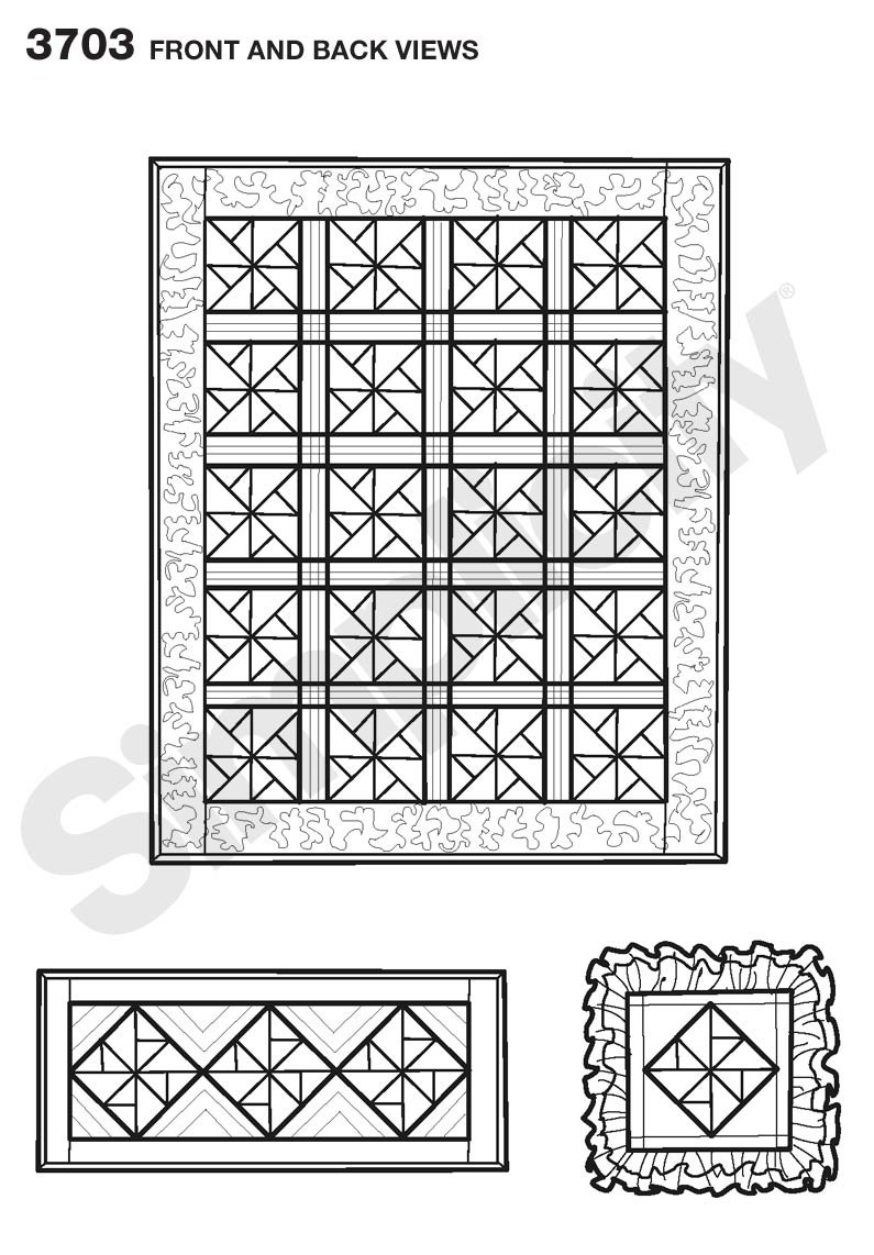 Simplicity Sewing Pattern 3703 - Easy DIY Crafts for Beginners, One Size Fits All - Perfect for Home Decor, Costumes & Handmade Gifts