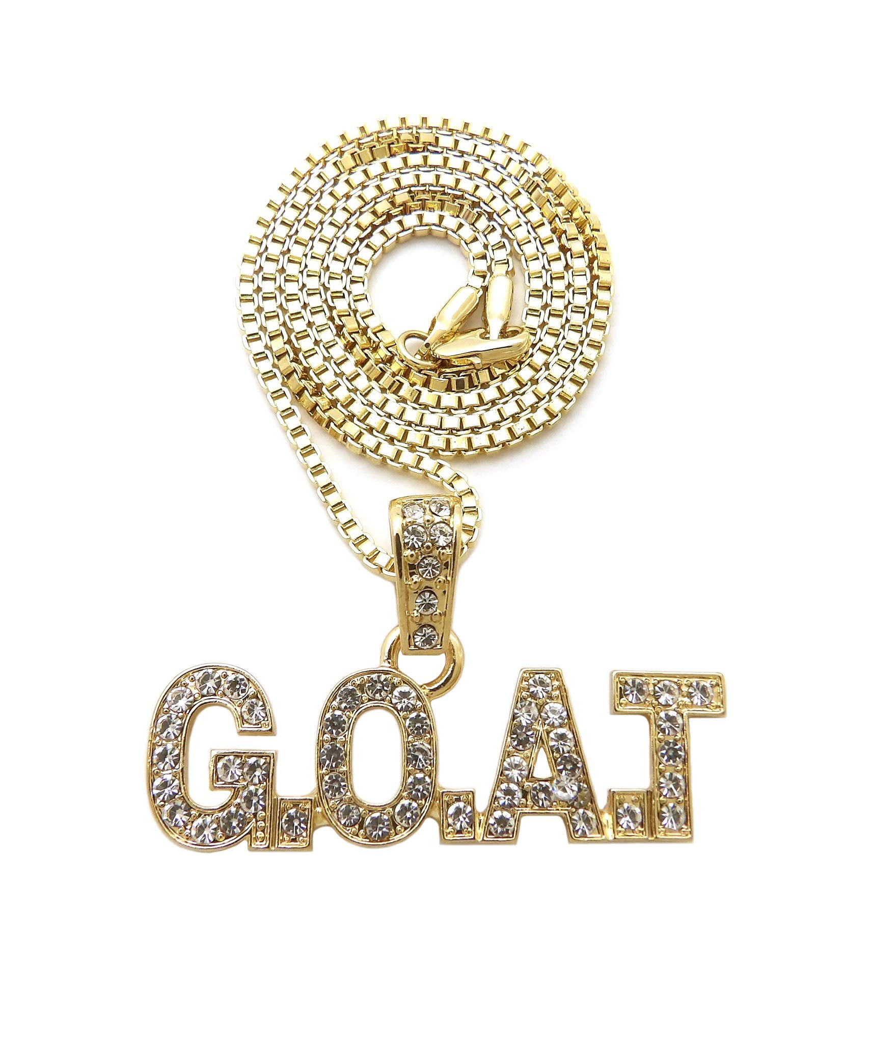 Hip Hop Goat Pendant Necklace - Gold/Silver Cuban Chain for Men's Jewelry & Streetwear Fashion