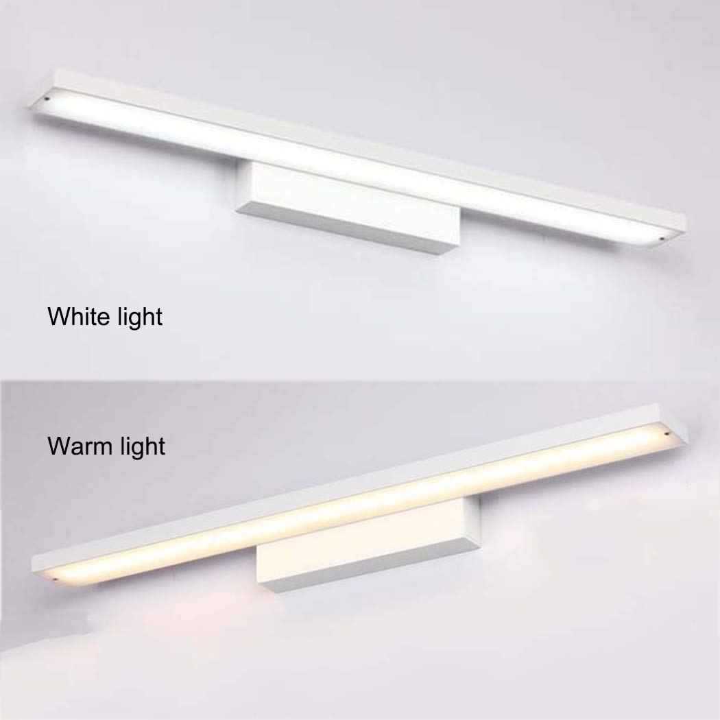 Waterproof LED Bathroom Vanity Lights - 40cm White Wall Mounted Makeup Mirror Light Fixture for Bedroom & Hotel (Moisture-Proof, White Light) - Perfect for Bathroom Vanity, Dressing Room and Makeup Area Lighting