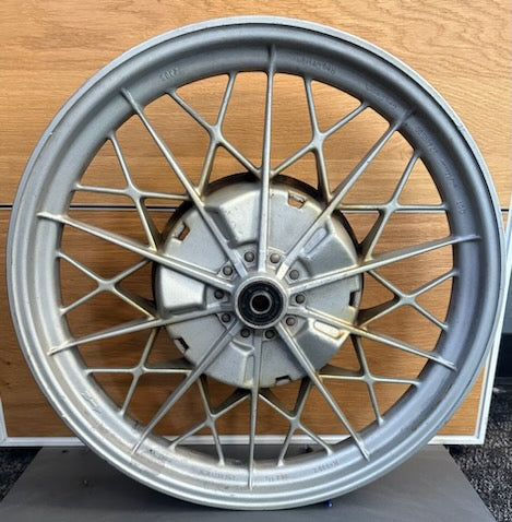 Airhead (76-84) Snow Flake Rear Wheel for Drum Brake | Compatible with Harley Davidson Motorcycles | Perfect for Winter Riding & Custom Bike Builds