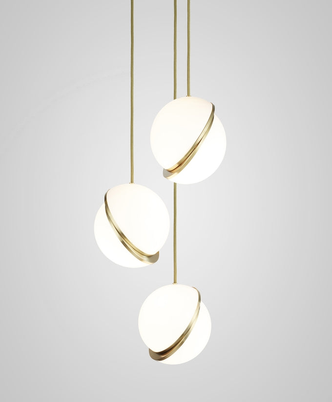 Modern Crescent Moon Pendant Light - Elegant Hanging Chandelier for Bedroom, Living Room & Dining Room - Perfect for Boho, Farmhouse & Minimalist Decor