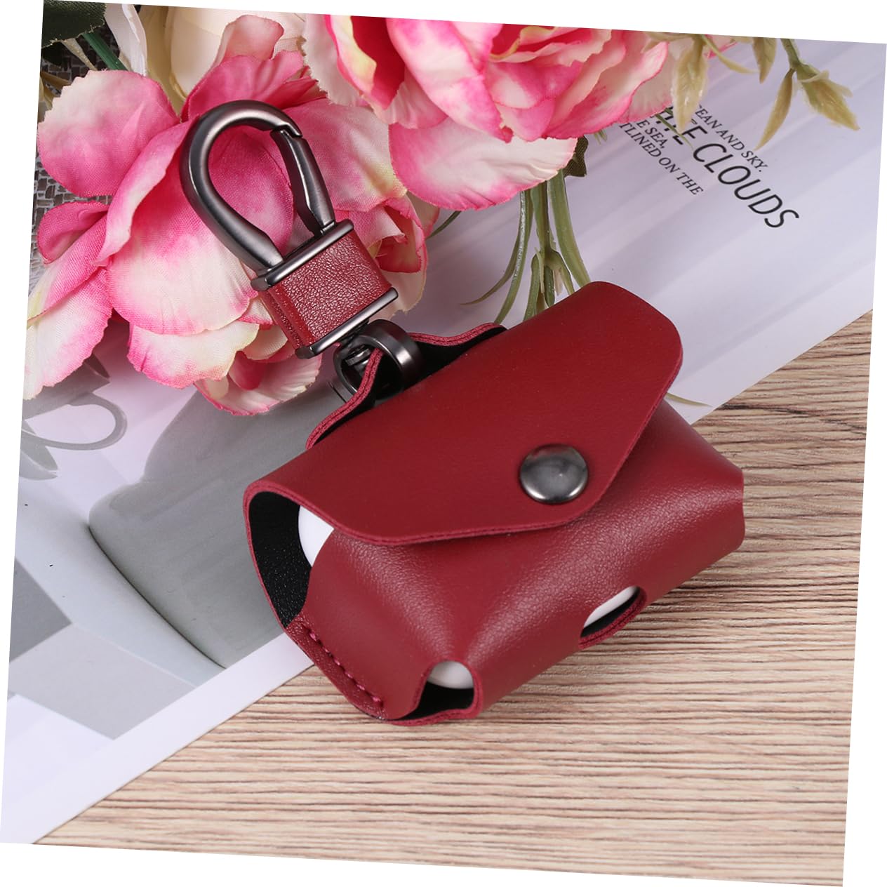 Jojofuny Genuine Leather Headphone Case - Protective Cover for Wireless Earbuds | Travel Storage & Daily Use Accessory