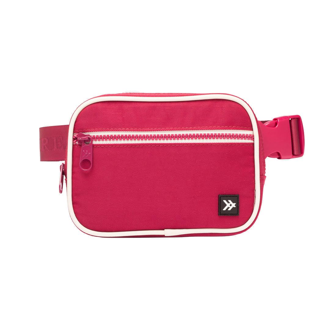 Thread Wallets Fanny Pack - Durable Crossbody Sling Bag for Women & Men | Stylish Travel Waist Pack for Phone, Wallet & Essentials | Perfect for Hiking, Concerts & Daily Use (Magenta)