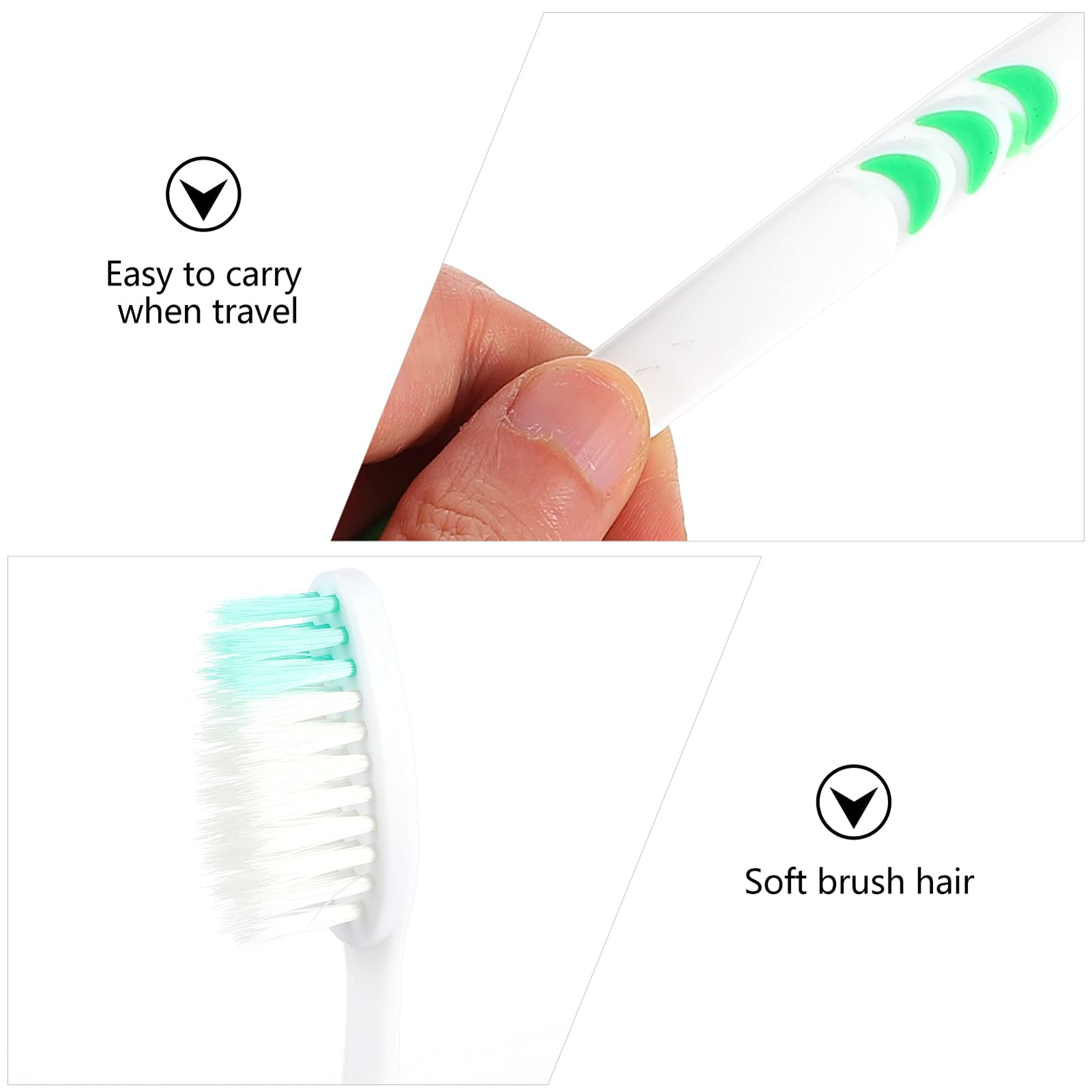 30 Pack Disposable Toothbrushes - Soft Bristles for Sensitive Teeth, Eco-Friendly Travel Toothbrush Set for Oral Care | Perfect for Camping, Hotels, and On-the-Go Hygiene