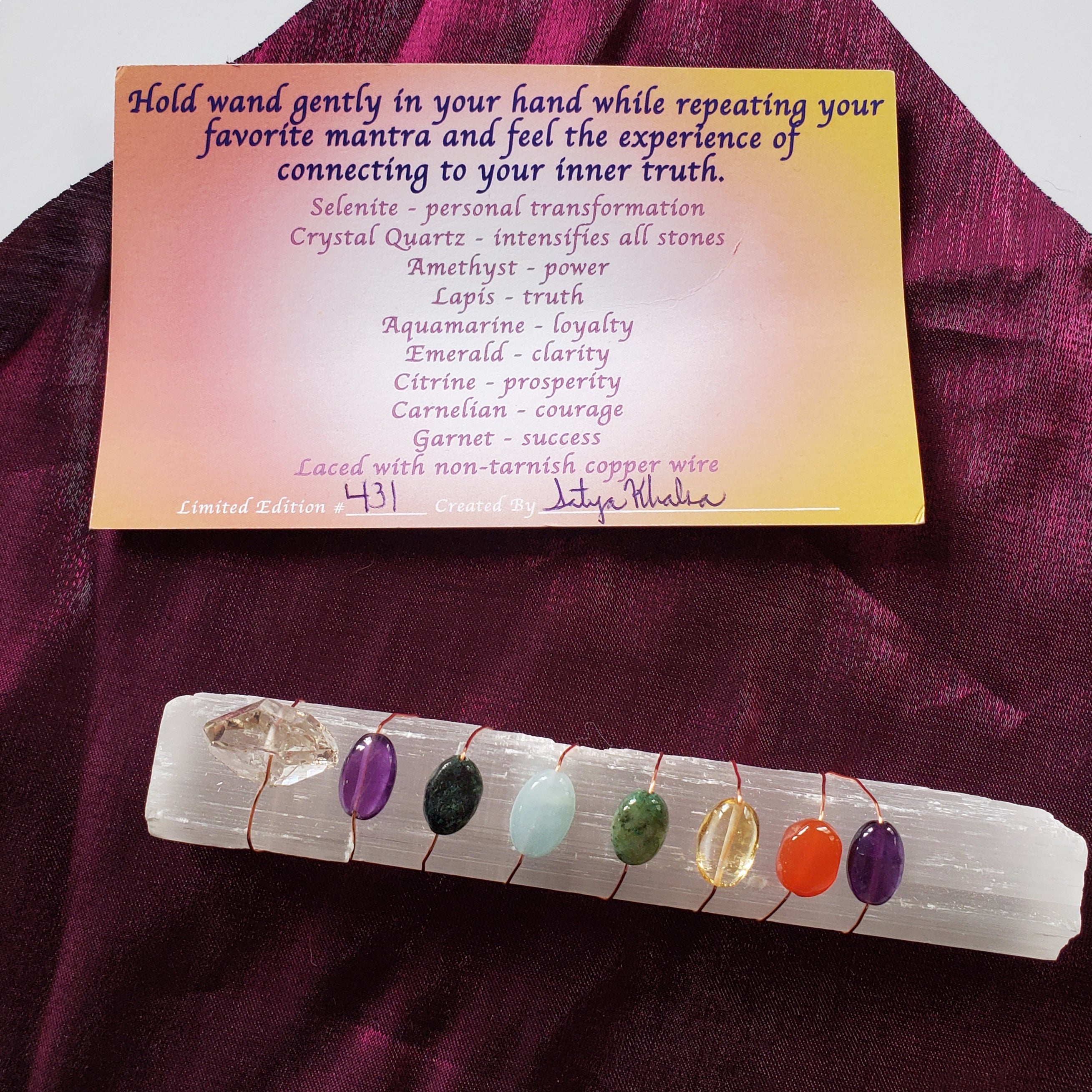 Chakra Balancing & Activating Wand - Energy Healing Crystal Tool for Meditation, Reiki & Spiritual Wellness - Perfect for Yoga, Chakra Cleansing & Holistic Therapy