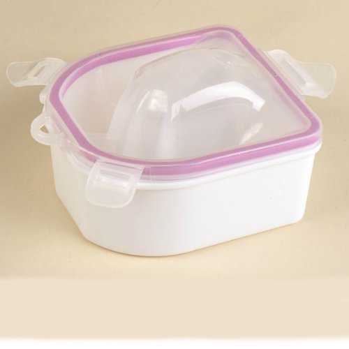 Acetone-Resistant Nail Soak Bowl for Manicure & Pedicure - Warm Water Spa Treatment Tool for Salon & Home Use